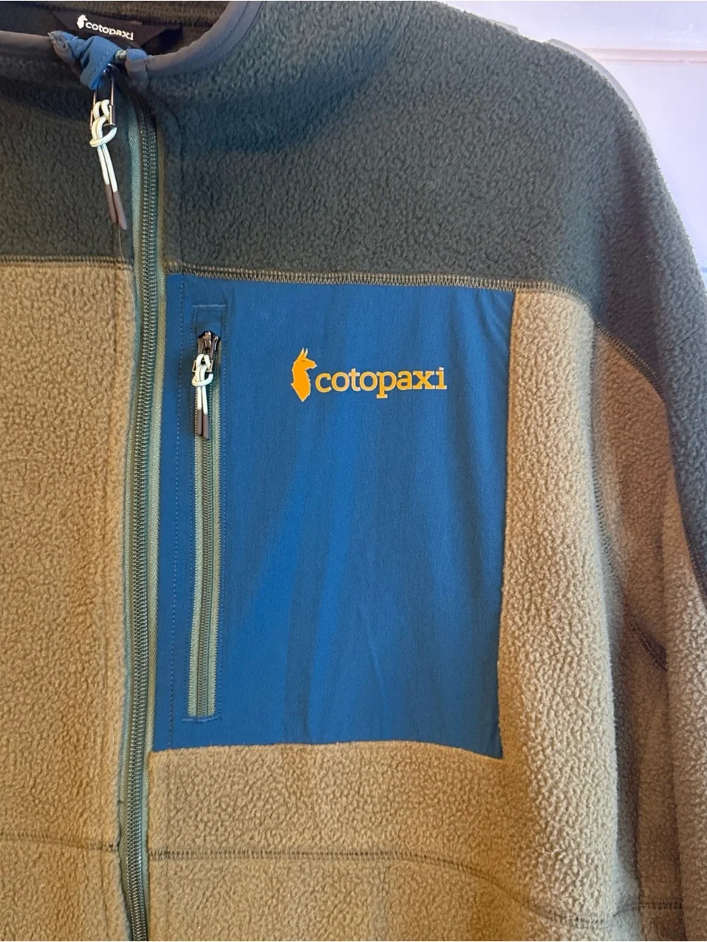Cotopaxi Abrazo Fleece Jacket Full Zip Colorblock Hiking Outdoor Gorpcore Mens L